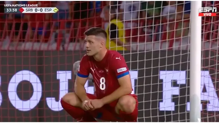 El lamento de Luka Jovic.
