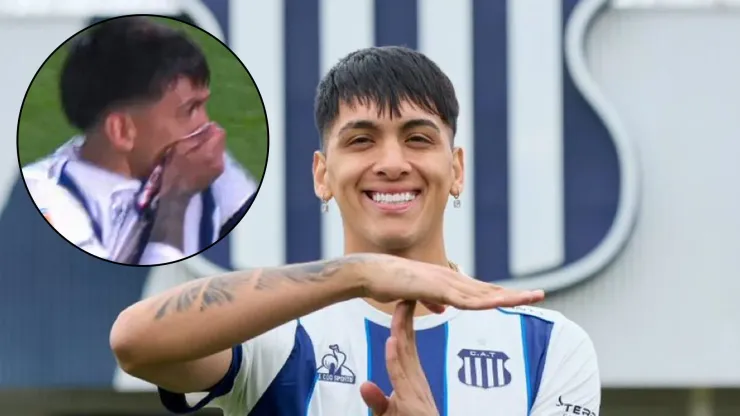 Matías Galarza besó el escudo de Talleres tras anotarle a Boca