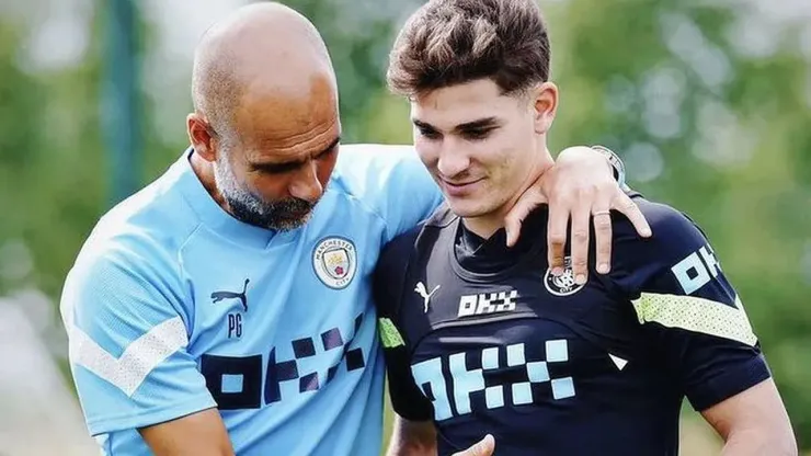 La última charla entre Guardiola y Julián en Manchester City
