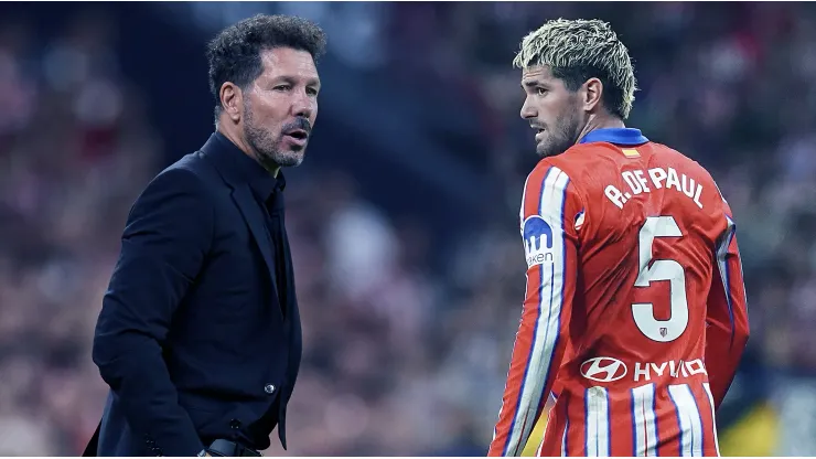 La drástica decisión del Cholo Simeone con Rodrigo De Paul tras la goleada que sufrió el Atlético de Madrid