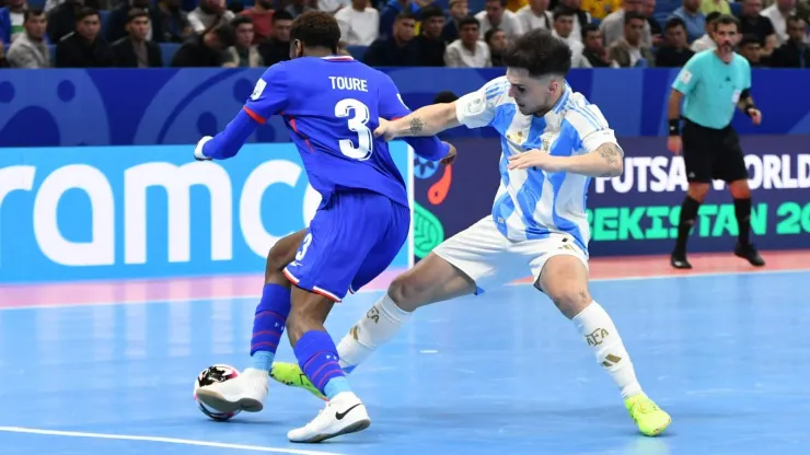 Argentina vs. Francia, por las semifinales del Mundial de Futsal 2024. (X @Argentina)
