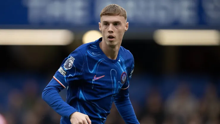 Cole Palmer con la camiseta de Chelsea.
