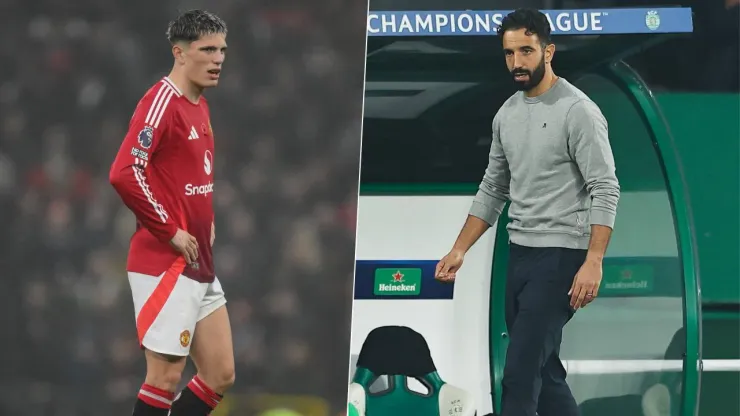 Ruben Amorim piensa a Alejandro Garnacho con Rasmus Hojlund o Viktor Gyokeres en el ataque del Manchester United.
