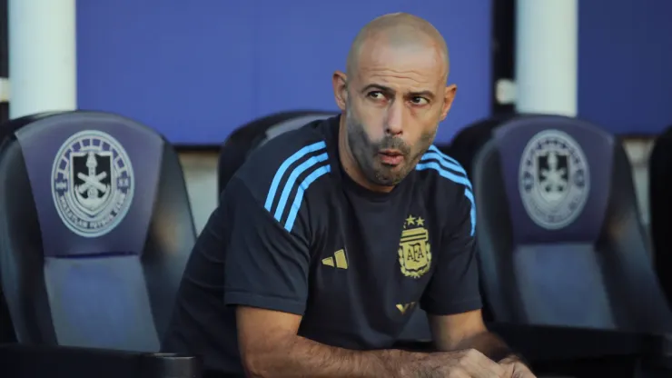 Javier Mascherano en la Selección Argentina.
