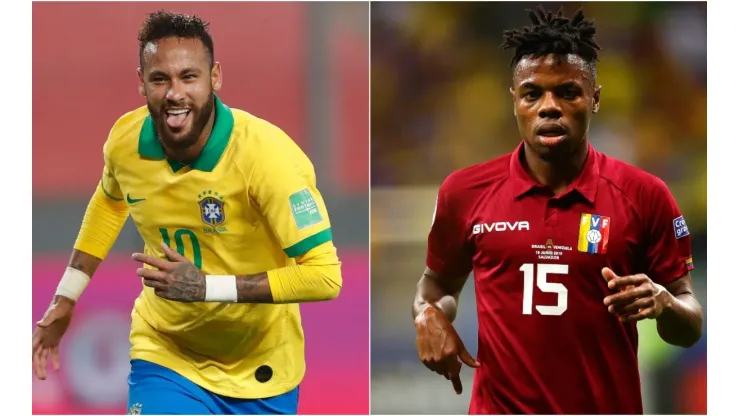 Brasil e Venezuela se enfrentam nesta sexta-feira pelas Eliminatórias Sul-Americanas para a Copa do Mundo 2022 - (Getty Images)
