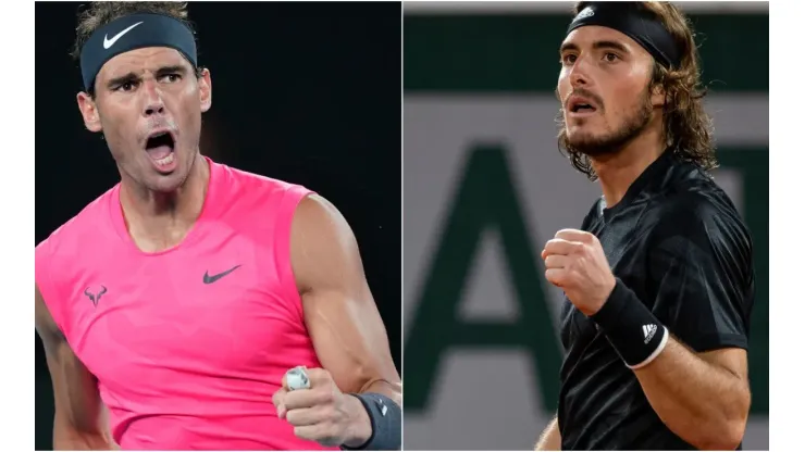 Rafael Nadal x Stefanos Tsitsipas se enfrentam nesta quinta-feira (19), em Londres
