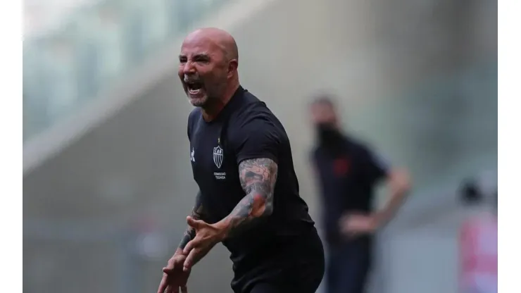 Sampaoli faz ótimo trabalho no Galão da Massa — Foto: Pedro Souza / Agência Galo / Atlético
