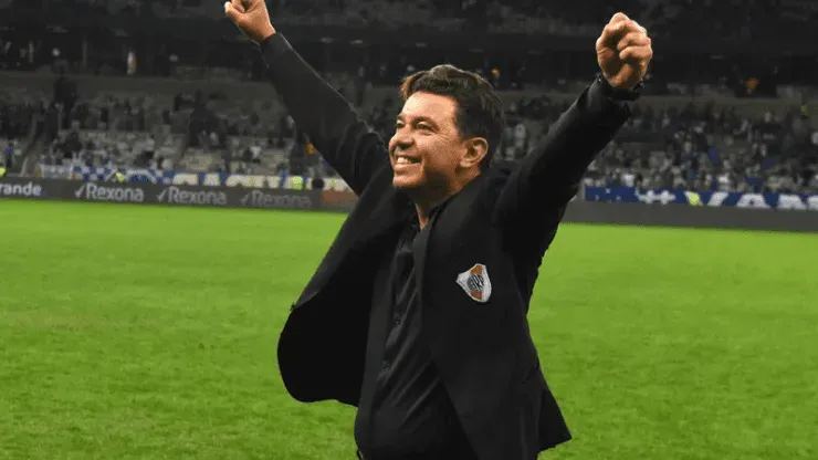 Marcelo Gallardo festejando triunfo do River. (Foto: Getty Images)