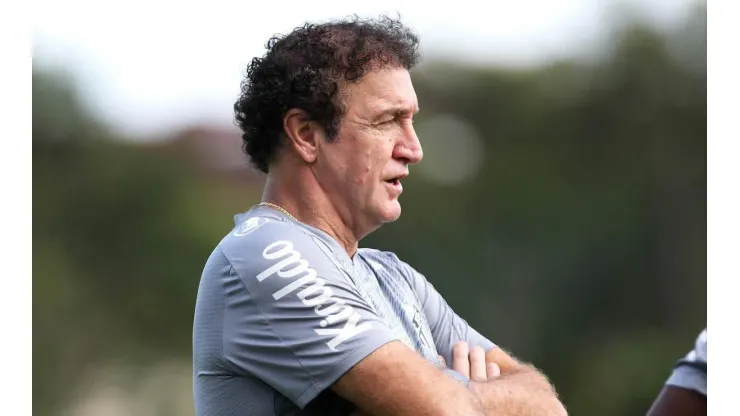 Cuca tem muita moral no Peixão — Foto: Pedro Ernesto Guerra Azevedo/Santos FC
