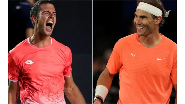 Laslo Djere x Rafael Nadal duelam hoje (08), na Rod Laver Arena, pelo Australian Open
