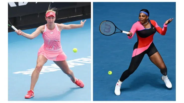 Nina Stojanovic e Serena Williams se enfrentam terça-feira, dia 8, às 21h30,  na próxima rodada do Australian Open (Crédto: Getty Images)
