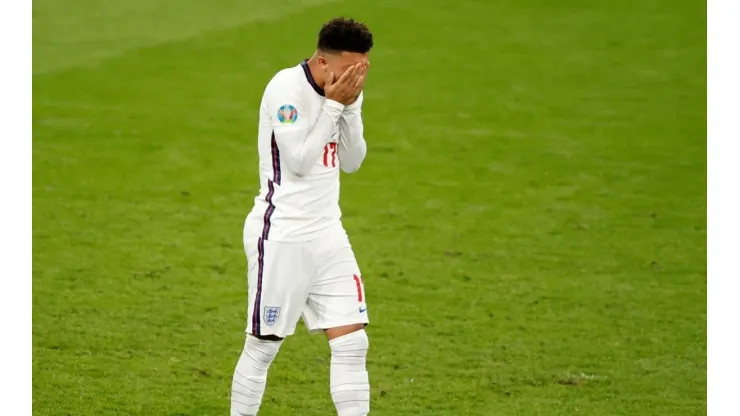 Sancho desperdiçou pênalti na final da Eurocopa, disputada entre Itália x Inglaterra
