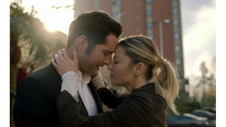 Lucifer e Chloe, interpretados por Tom Ellis e Lauren German
