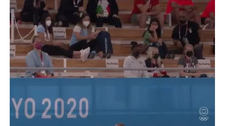 Simone Biles se animou com apresentação de Rebeca Andrade nas Olimpíadas de Tóquio 2020
