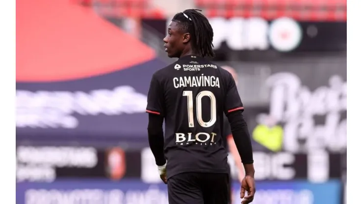 Eduardo Camavinga é camisa 10 do Rennes (Twitter/Reprodução)
