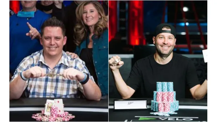 Os dois primeiros campeões da WSOP 2021 (Foto: PokerNews)
