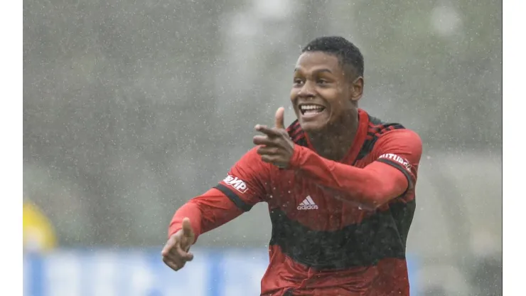 Matheus França fez quatro gols diante do Palmeiras | Marcelo Cortes/Flamengo
