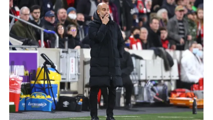 Clive Rose/Getty Images - Pep Guardiola, técnico do Manchester City
