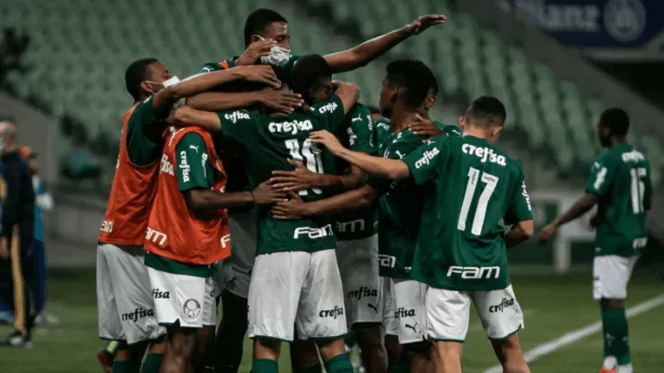 O time sub-20 do Palmeiras tenta seu primeiro título na Copinha (Foto: Fabio Menotti/Palmeiras)