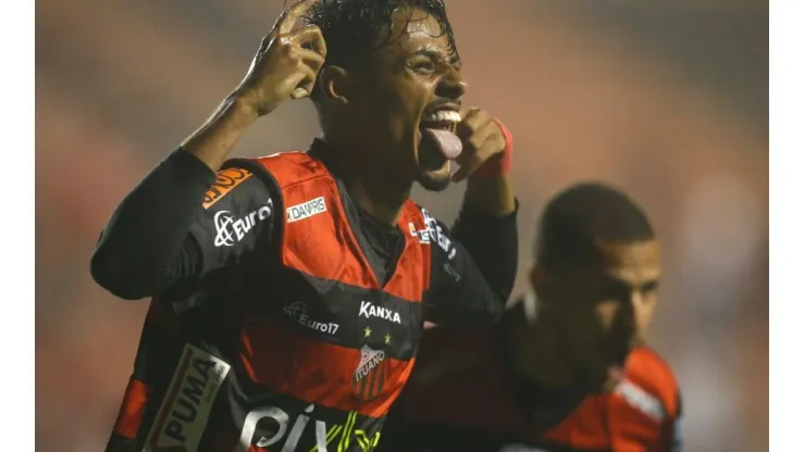 Divulgação/Ituano Twitter. Gabriel Barros foi o autor dos dois gols da partida contra o RB Bragantino.
