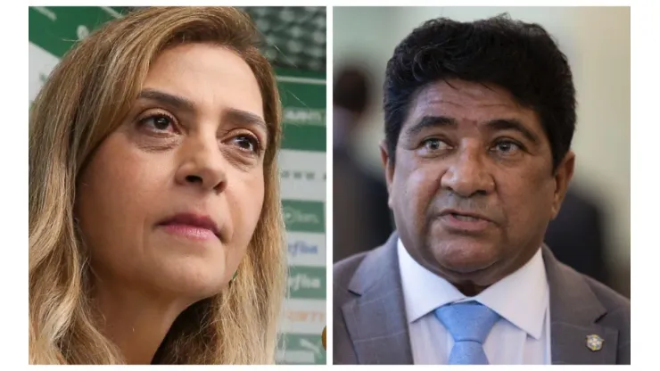 Fotos: Fabio Menotti/Ag. Palmeiras e Lucas Figueiredo/CBF - Leila Pereira promete bater de frente com novo presidente da CBF por local de estreia na Copa do Brasil
