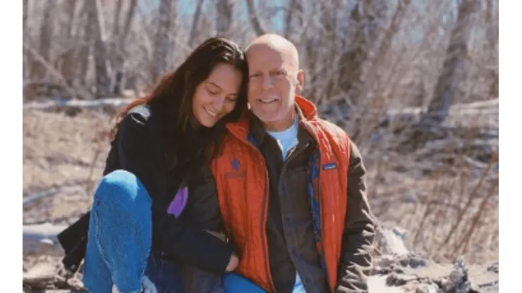 Bruce Willis em foto publicada por esposa
