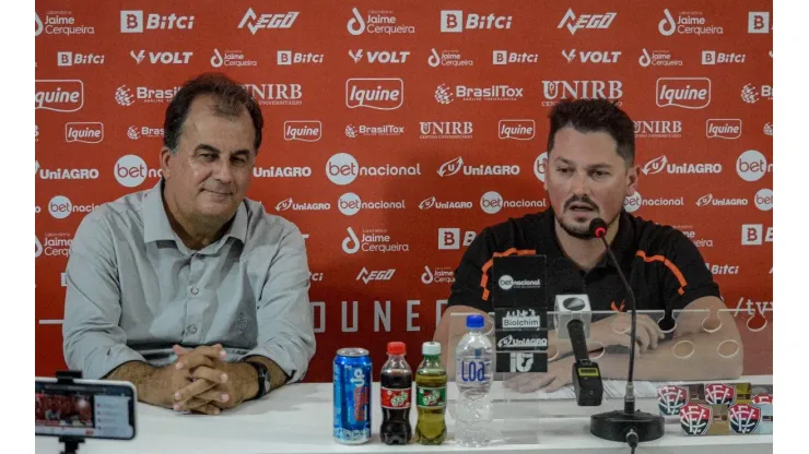 Divulgação/EC Vitória. Fábio Matos dá detalhes sobre sequência de temporada do Leão em coletiva
