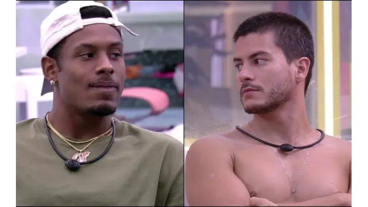 Foto: Gshow - Paulo André e Arthur Aguiar no BBB 22.
