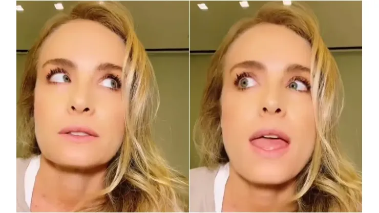 Fotos: Instagram oficial de Angélica - Angélica grava um vídeo para as redes sociais.
