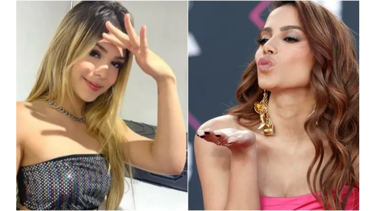 Melody alfinetou Anitta. Foto 1: Reprodução/Instagram Melody - Foto 2: Arturo Holmes/Getty Images
