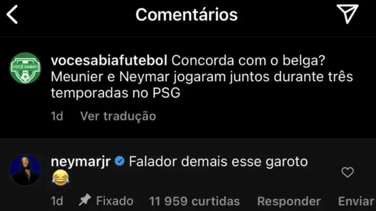 &quot;Falador demais&quot;; Neymar não alivia e rebate crítica de ex-companheiro do PSG