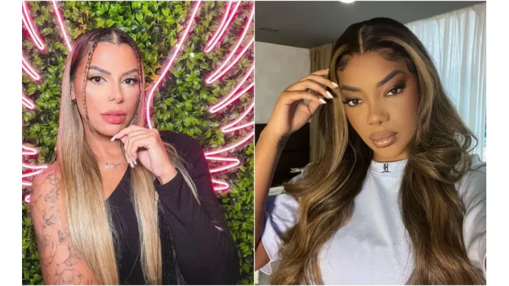 Foto 1: Reprodução/Instagram oficial de Evelyn Regly | Foto 2: Reprodução/Instagram oficial de Ludmilla
