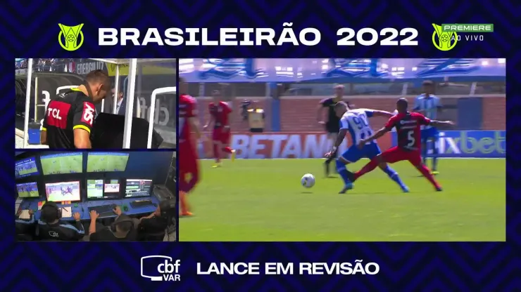 Foto: Reprodução/SporTV - Fernandinho é "absolvido" de expulsão em lance contra o Avaí; torcida do Palmeiras relembrou não pênalti na Libertadores após pisão em Rony
