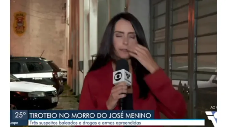 Vanessa Medeiros passou mal ao vivo durante telejornal, nesta quarta-feira (02)
