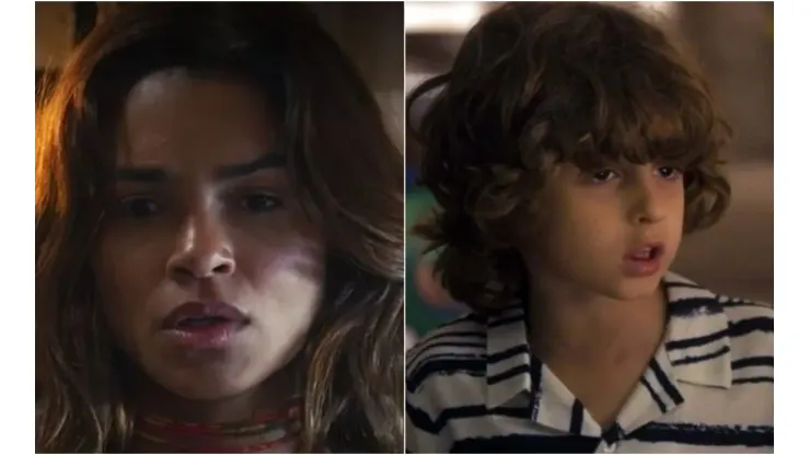 Brisa e Tonho, seu filho com Ari - Imagem: Reprodução/Globo
