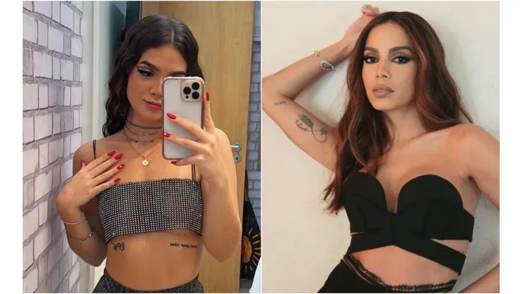 Foto 1: Instagram oficial de Mel Maia. Foto 2: Instagram oficial de Anitta.
