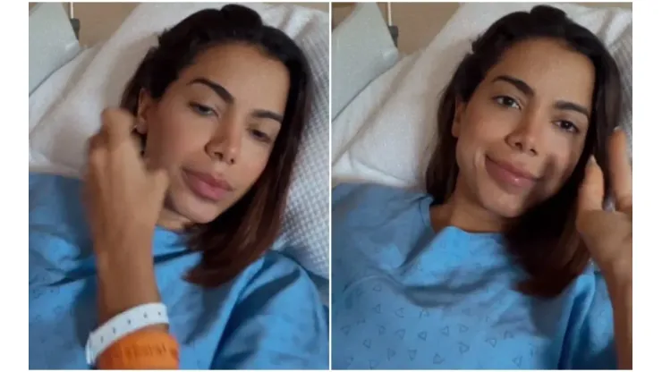 Anitta falou sobre a sua internação e garantiu que está bem
