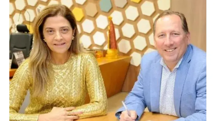 Foto: Divulgação Libra - Leila Pereira e John Textor
