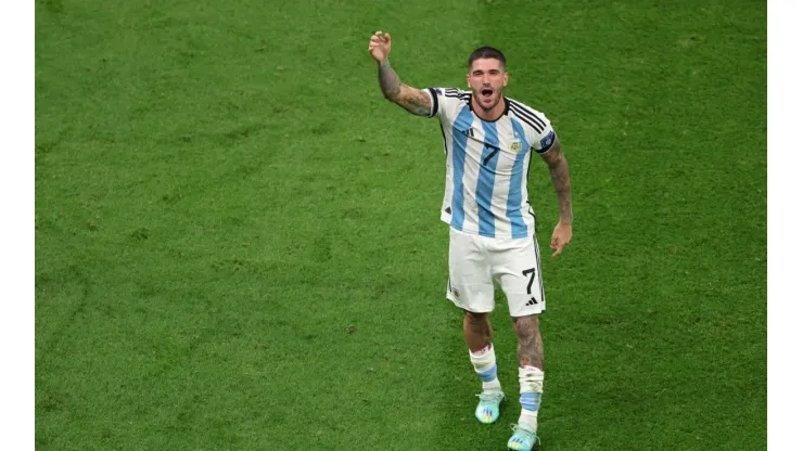 Foto: Catherine Ivill/Getty Images - De Paul comemora título da Argentina na Copa do Mundo
