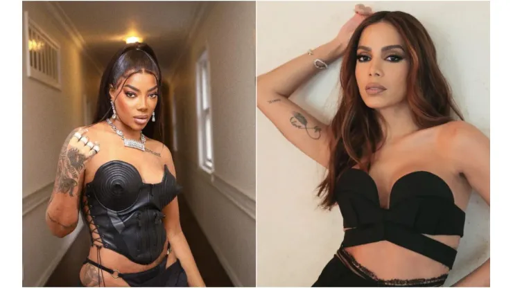 Foto 1: Instagram oficial de Ludmilla. Foto 2: Instagram oficial de Anitta.
