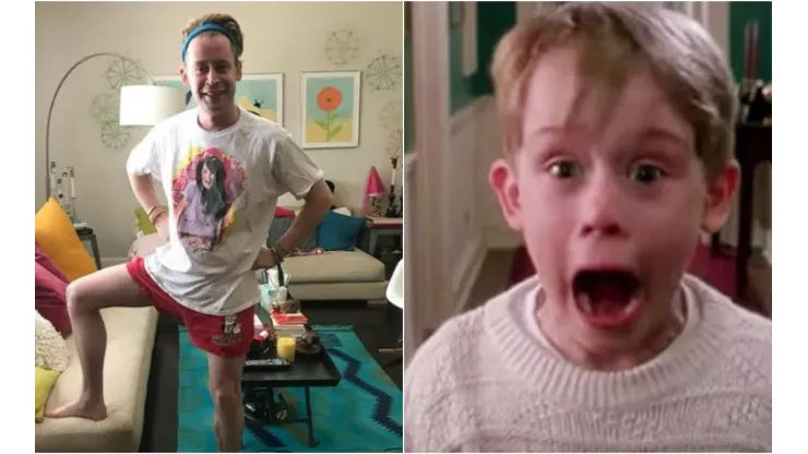 Macauly Culkin aos 42 anos e na época que fez "Esqueceram de Mim" (Fotos: Reprodução instagram @culkmania e Reprodução Youtube)
