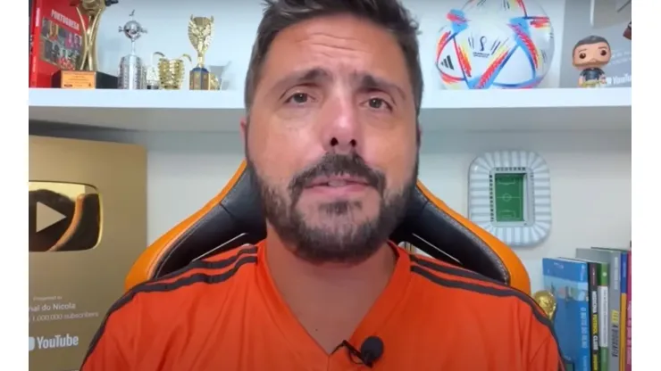 Foto: Reprodução/YouTube - Jorge Nicola deu informação em primeira mão de acerto do Fla com camisa 10
