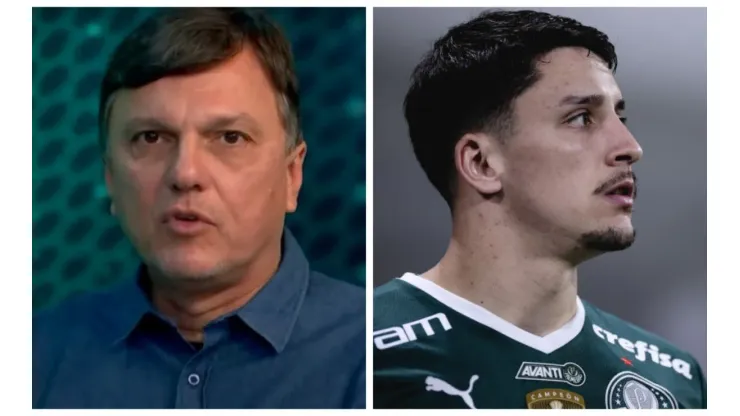 Fotos: Reprodução/JP e Ettore Chiereguini/AGIF - Mauro Cezar usou exemplo de Piquerez para explicar postura do Palmeiras no mercado
