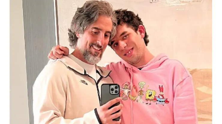 Marcos Mion com o filho, Romeo
