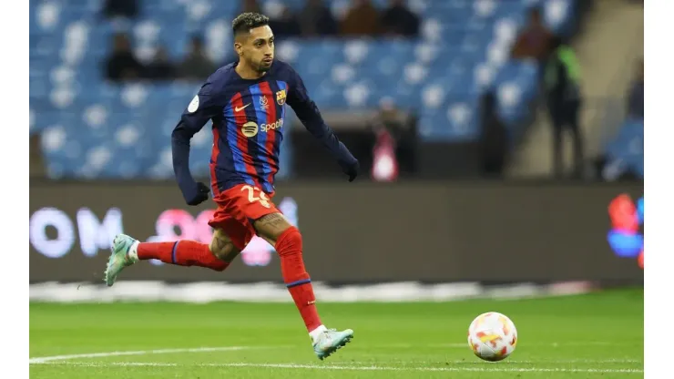 Foto: Yasser Bakhsh/Getty Images - Raphinha não gostou de ser substituído
