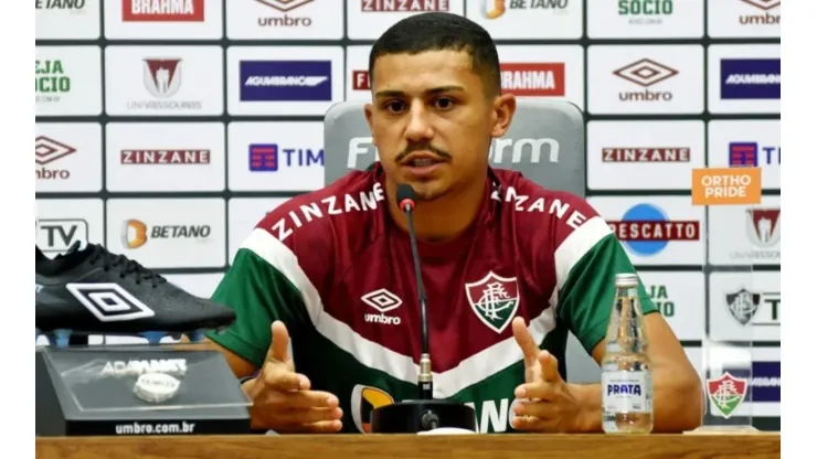 André em coletiva do Fluminense - Foto: Mailson Santana/Fluminense FC
