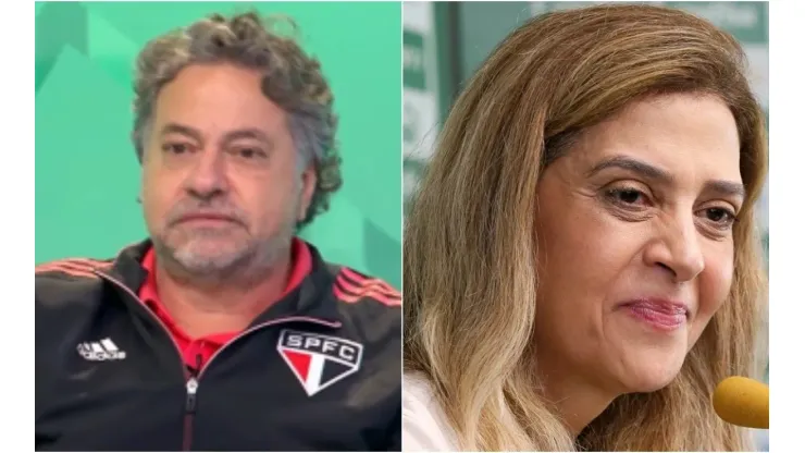 Casares e Leila Pereira - Foto: Reprodução/Youtube e Fabio Menotti/SE Palmeiras
