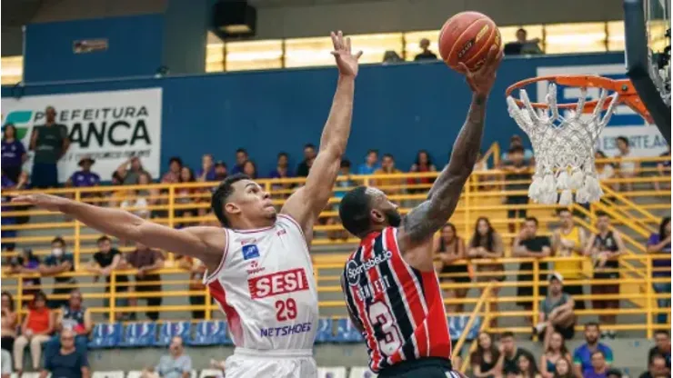 Sesi Franca venceu o São Paulo nos dois turnos do NBB. Foto: Marcos Limonti / SFB
