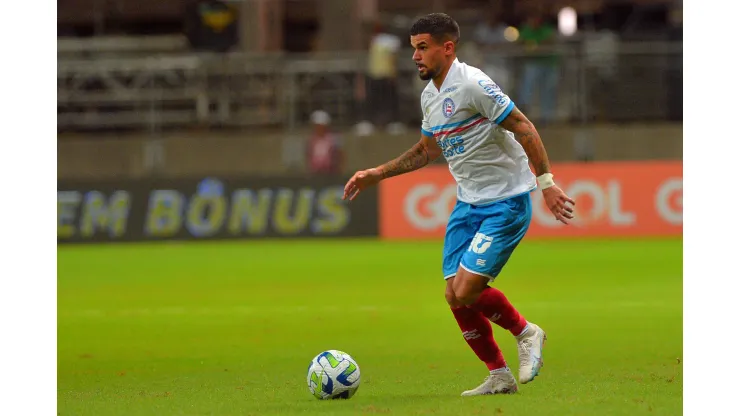 BA - SALVADOR - 24/04/2023 - BRASILEIRO A 2023, BAHIA X BOTAFOGO - Cauly jogador do Bahia durante partida contra o Botafogo no estadio Arena Fonte Nova pelo campeonato BRASILEIRO A 2023. Foto: Walmir Cirne/AGIF
