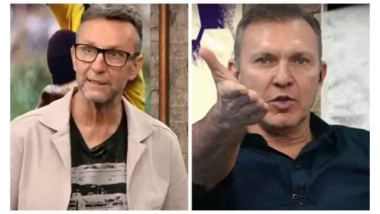 Neto e Velloso no programa Os Donos da Bola Foto: Reprodução
